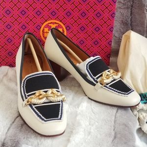 Tory Burch Jessa Mid Heel Horse Bit loafer Pump